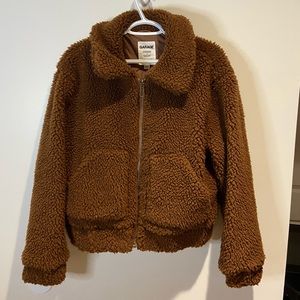 Garage faux Sherpa teddy jacket (size M/L)